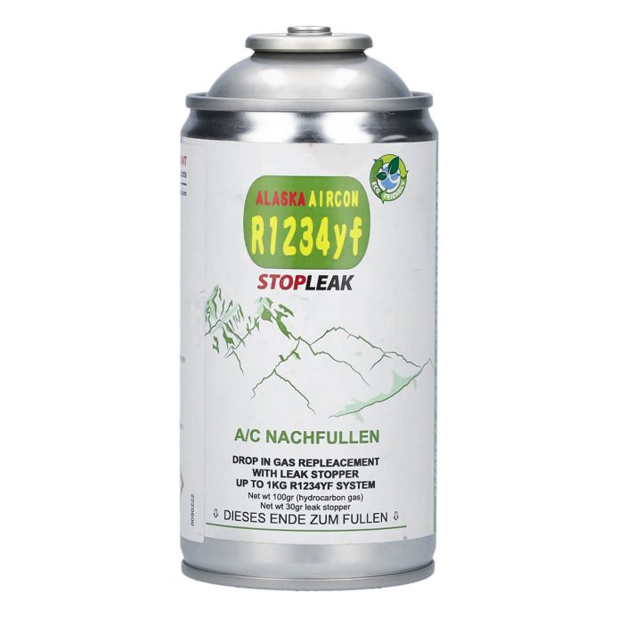 Alaska Refrigerants Bouteille de colmatant de fuites pour systèmes R1234yf