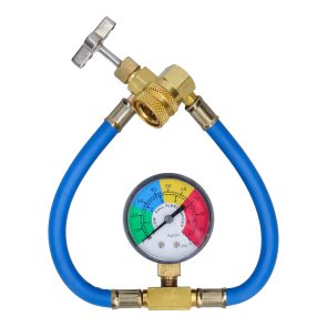 Alaska Refrigerants R134a tuyau et manomètre (connexion bouteille 1/2 Acme)