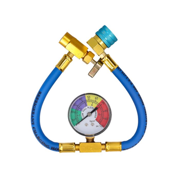 Alaska Refrigerants R1234yf tuyau et manomètre (connexion bouteille 1/2 Acme)