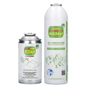 Alaska Refrigerants Réfrigérant de remplacement R1234yf pour véhicules + colmatant de fuites