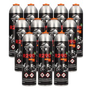 12 x Alaska Refrigerants R290 Propane – 370 g / 750 ml